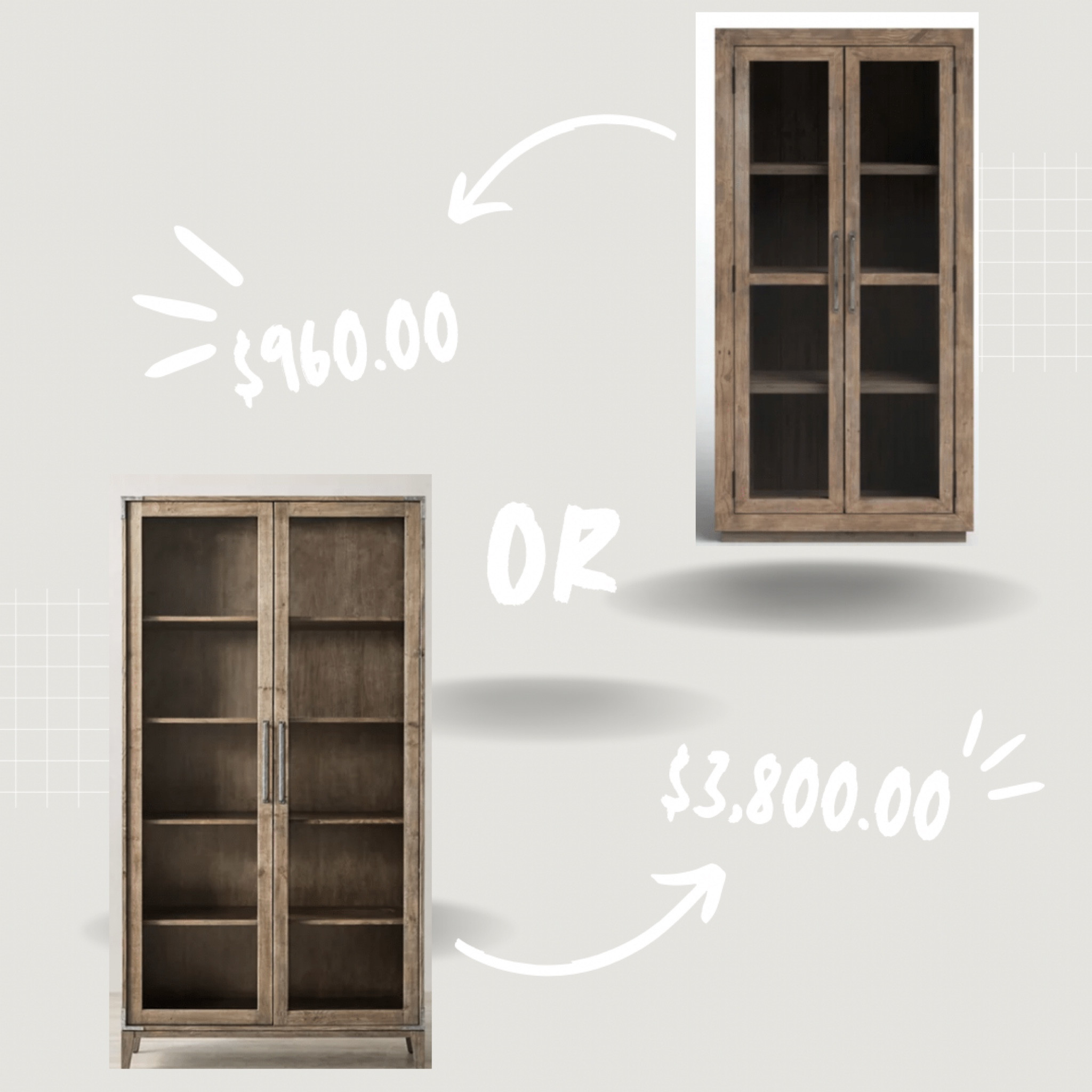Splurge on the Restoration Hardware Cayden Campaign Glass Cabinet or Save on the Wayfair Natasha Wood Display Stand 

#LTKhome #LTKstyletip #LTKsalealert