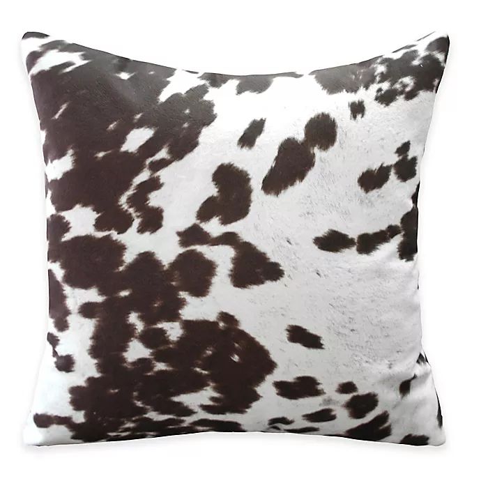 Weston Animal Faux Hide Print Throw Pillow in Brown (Set of 2) | Bed Bath & Beyond