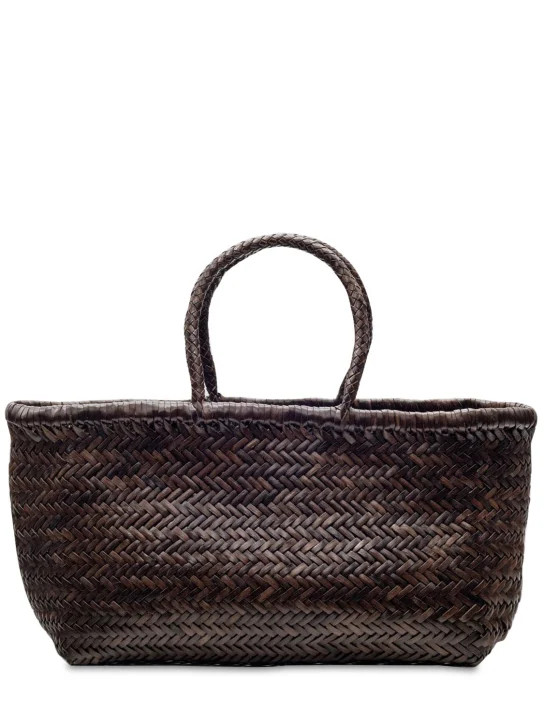 Triple Jump Big bamboo leather bag | Luisaviaroma