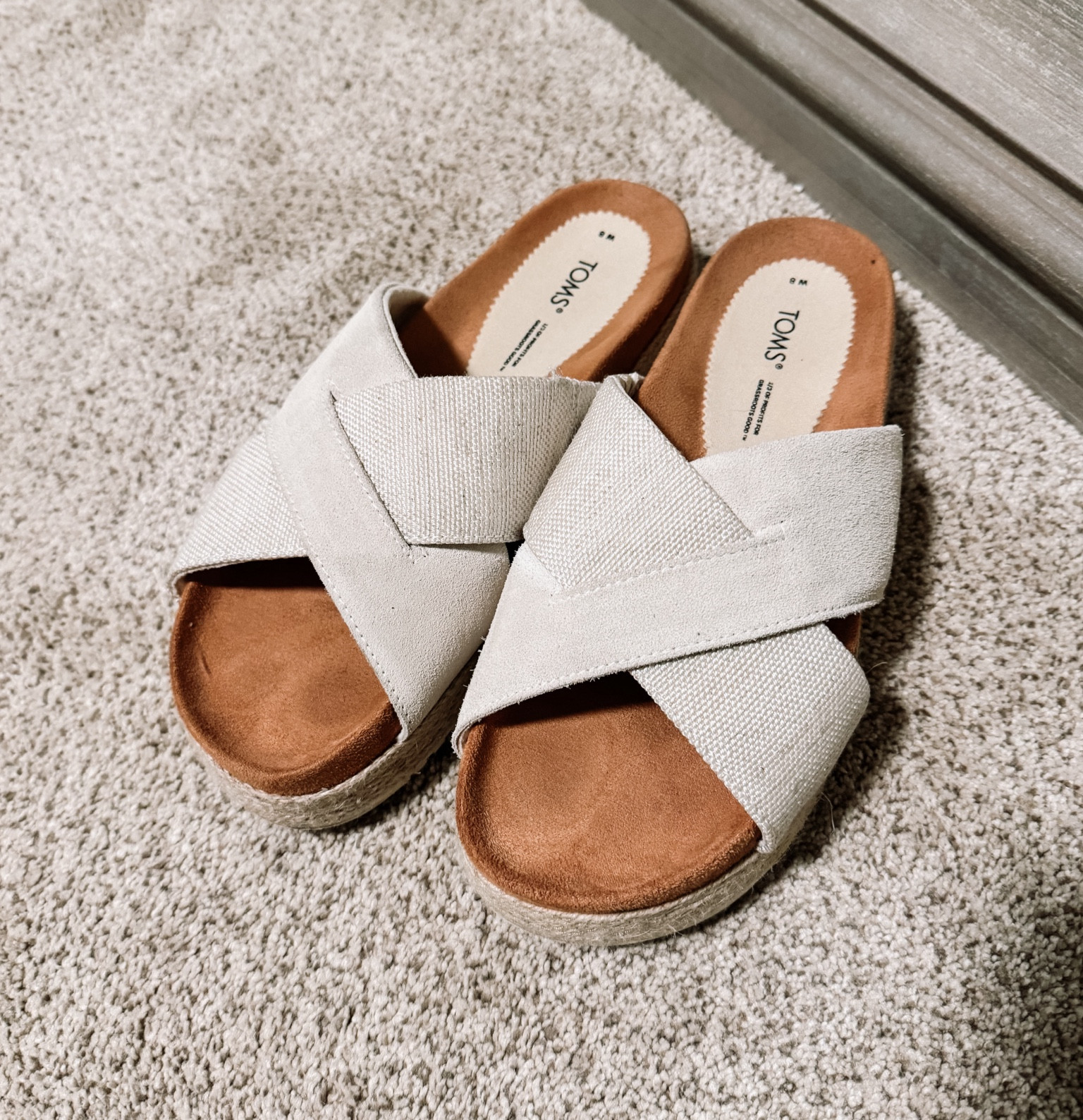 The perfect summer sandal! I love the small platform, easy slip on, and neutral linen color straps! TTS! 

Tom’s, sandals, summer, linen, natural, platform, beach, casual

#LTKfindsunder100 #LTKSeasonal #LTKshoecrush