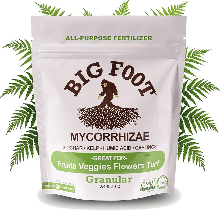 Big Foot Mycorrhizae - Double Your Plant Size – Easy to Use – Made in USA – Treats 30 Plant... | Amazon (US)