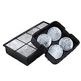 Ice Cube Tray- Silicone Slow Melting Ice Ball Mold for Whiskey, Square Ice Cube Maker, or Shape Froz | Amazon (US)