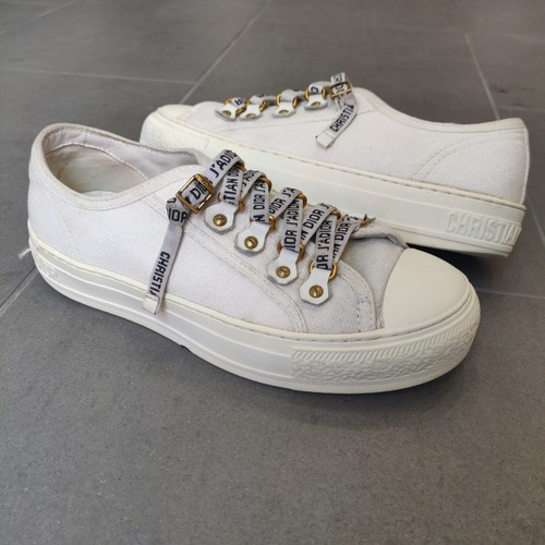 Christian Dior Walk'n'Dior 2019 SS Sneaker White Cotton Canvas Size EU 35 / US 5  | eBay | eBay US