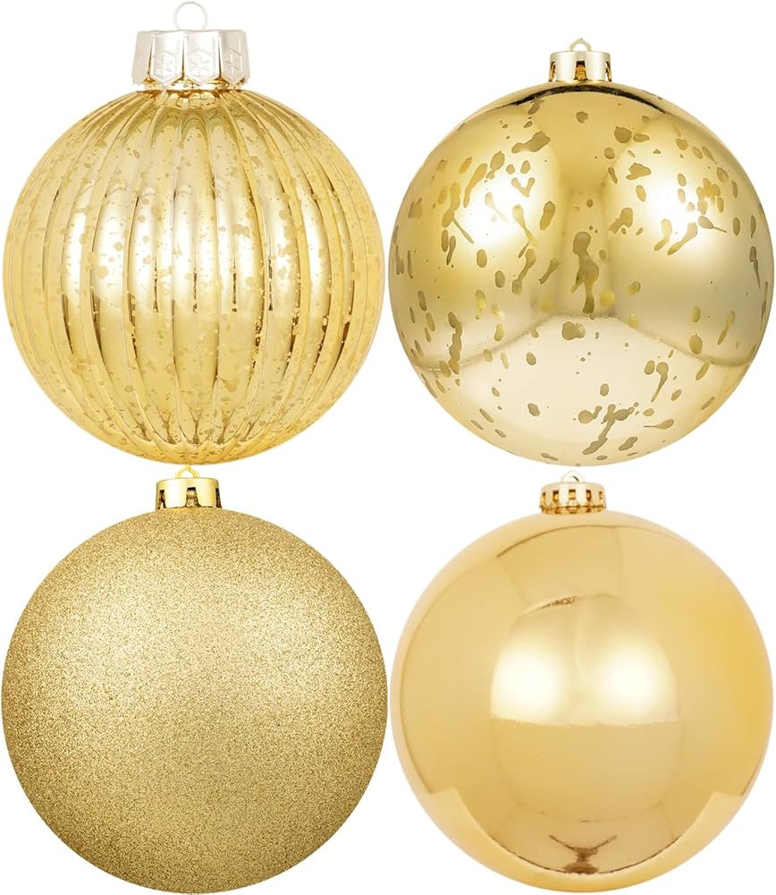 6in Christmas Ball Ornaments Shatterproof Large Christmas Ornaments Christmas Tree Decoration Pla... | Amazon (US)