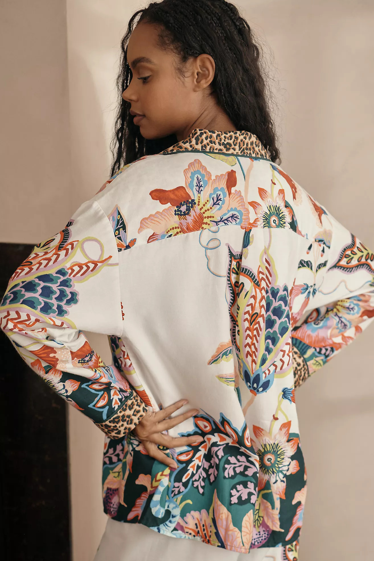 By Anthropologie Flannel Buttondown Pajama Top | Anthropologie (US)