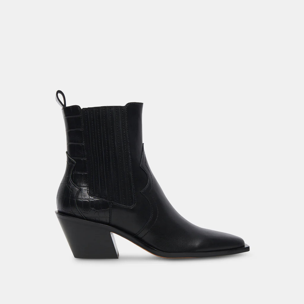 SENNA BOOTIES BLACK MULTI LEATHER | DolceVita.com