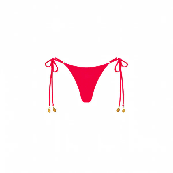Thong Tie Side Bikini Bottom - Cherry Crush | Kulani Kinis US