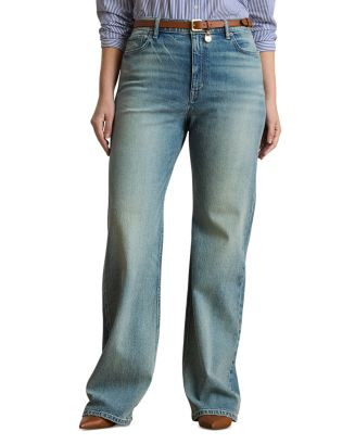 Plus High Rise Wide Leg Jeans | Bloomingdale's (US)