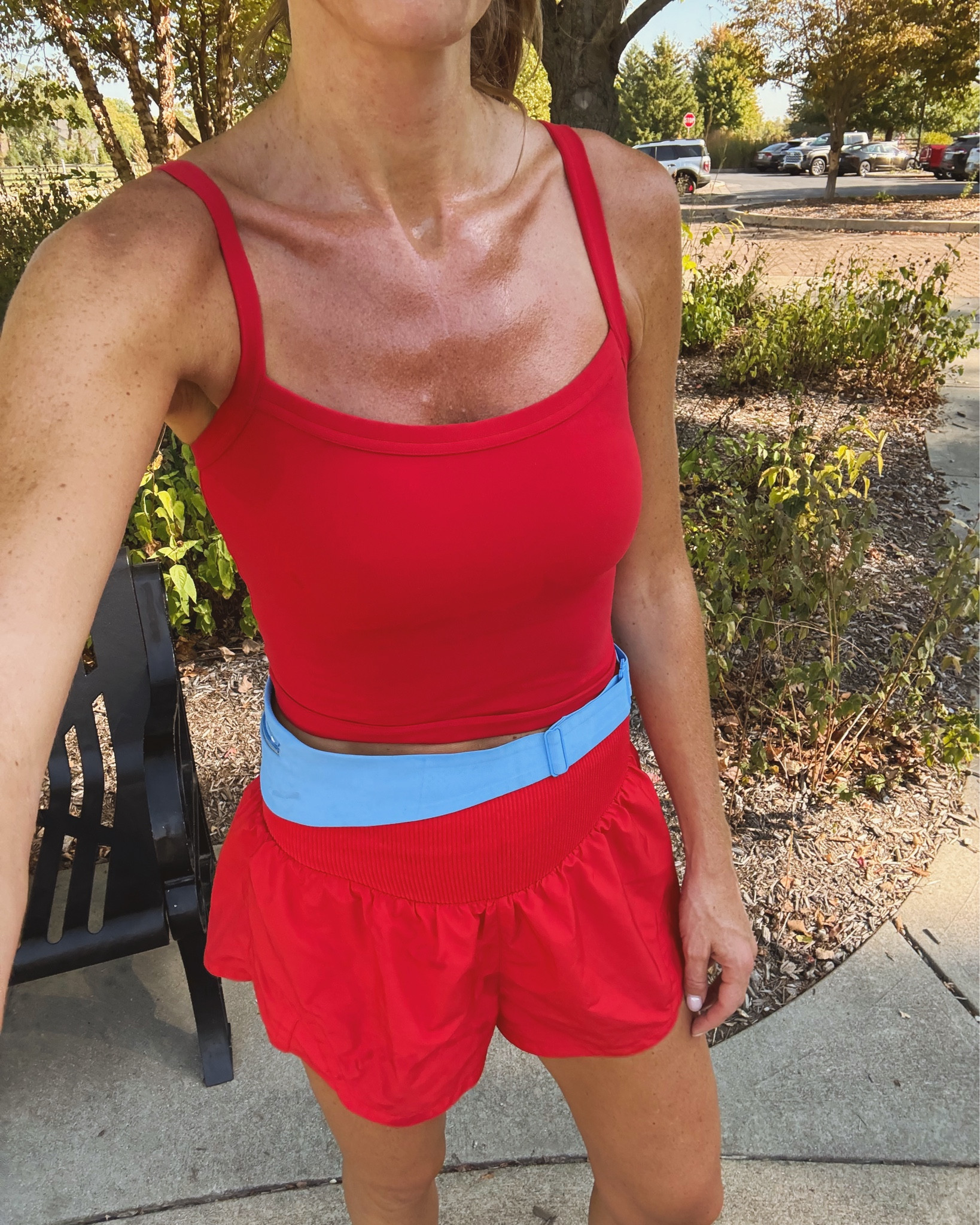 Running outift I wore today. My usual mediums in running tank and shorts. Top is padded. 




YPB, FP movement, running gear, running shoes, Hoka 

#LTKTall #LTKActive