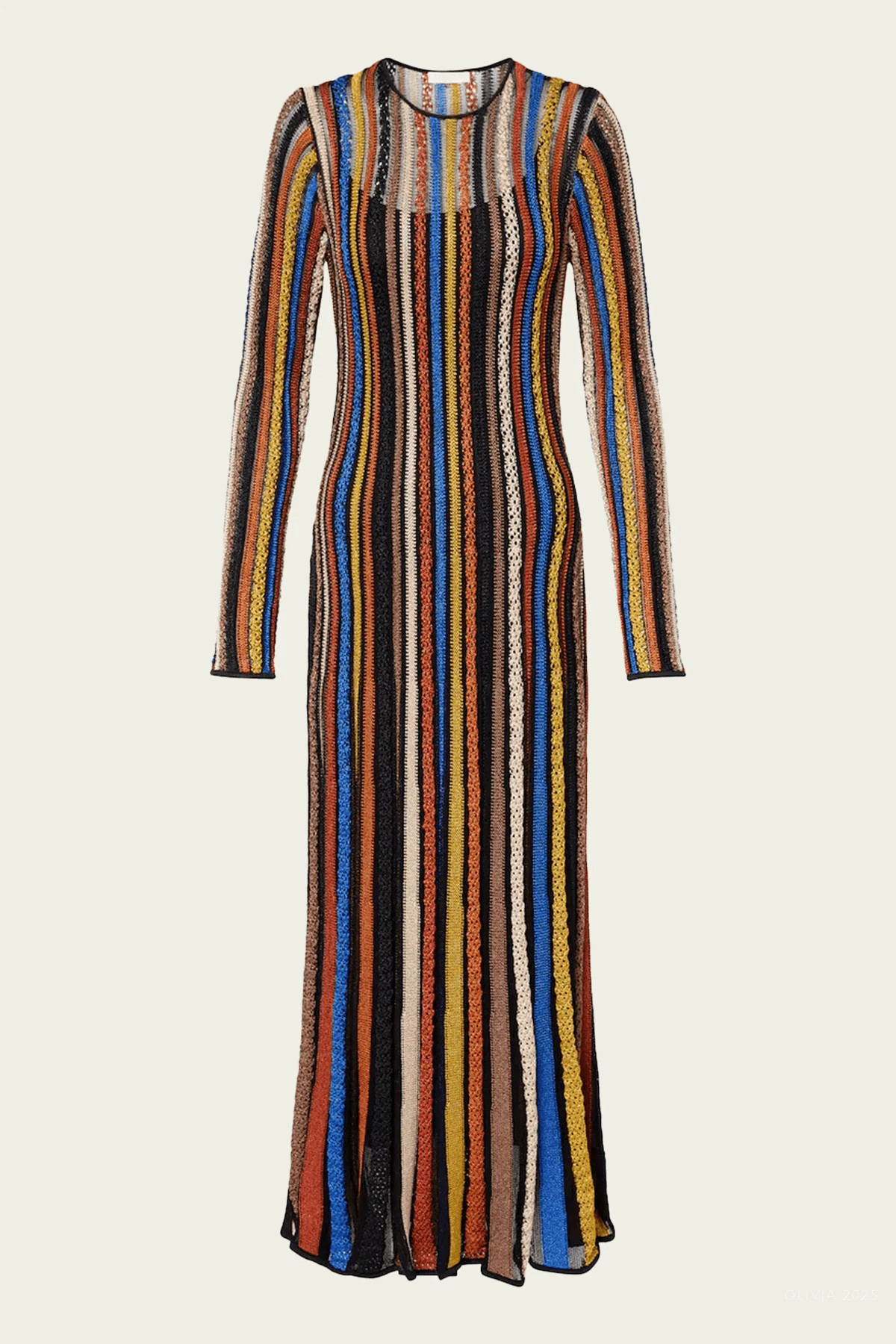 Albie Knit Long Sleeve Knit Dress in Zoisite - Multicolor L | Shop Olivia