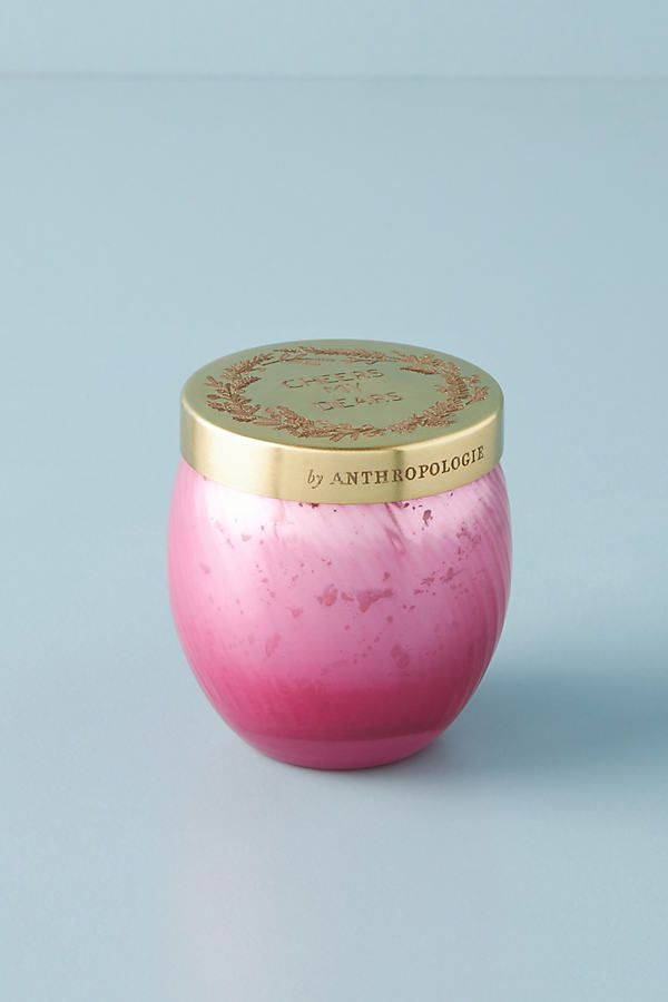 Holiday Mantra Mini Glass Candle By Anthropologie in Purple | Anthropologie (US)