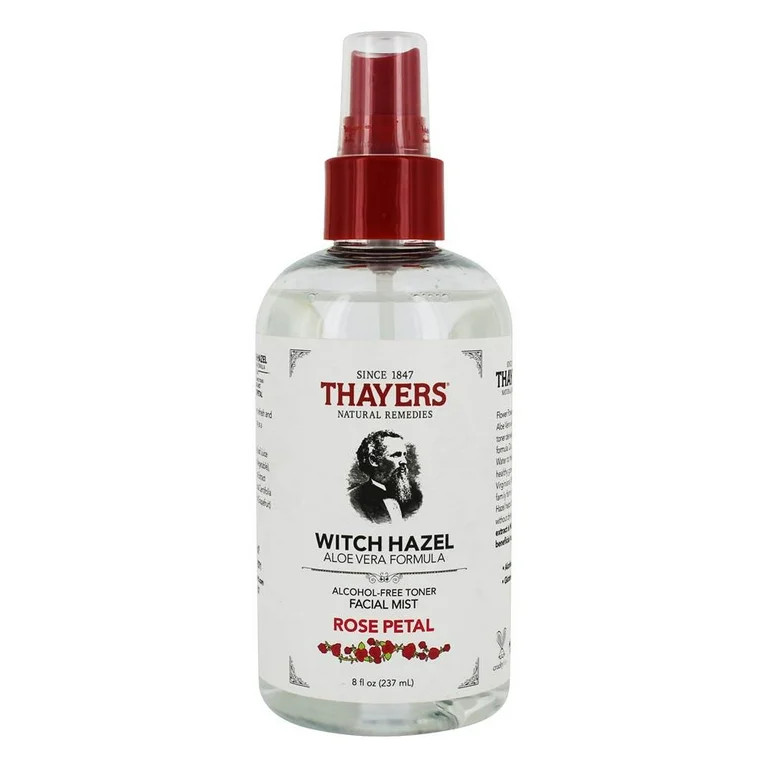 Thayers Witch Hazel Alcohol-Free Facial Mist Toner with Aloe Vera Formula Rose Petal, 8 fl oz | Walmart (US)