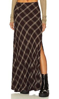 Free People x Revolve Vintage Crush Maxi Skirt in Brown Combo from Revolve.com | Revolve Clothing (Global)