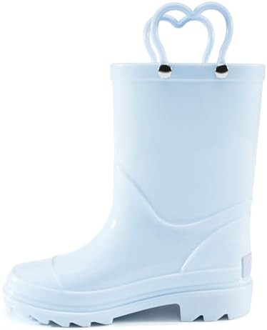 Stelle Rain Boots for Girls Waterproof Lightweight Kids Toddler Rainboots Boys Easy On Handles No... | Amazon (US)