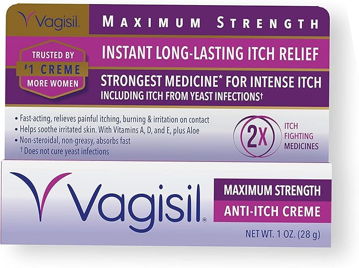 Vagisil Maximum Strength Feminine Anti-Itch Cream with Benzocaine for Women, Helps Relieve Yeast ... | Amazon (US)