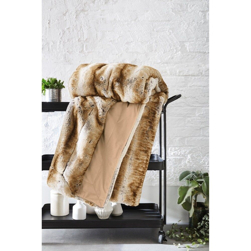 Faux Fur Blanket Wolf | Bed Bath & Beyond
