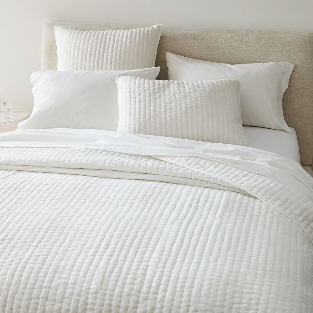 Airy Cotton Voile Solid Quilt & Shams | West Elm (US)
