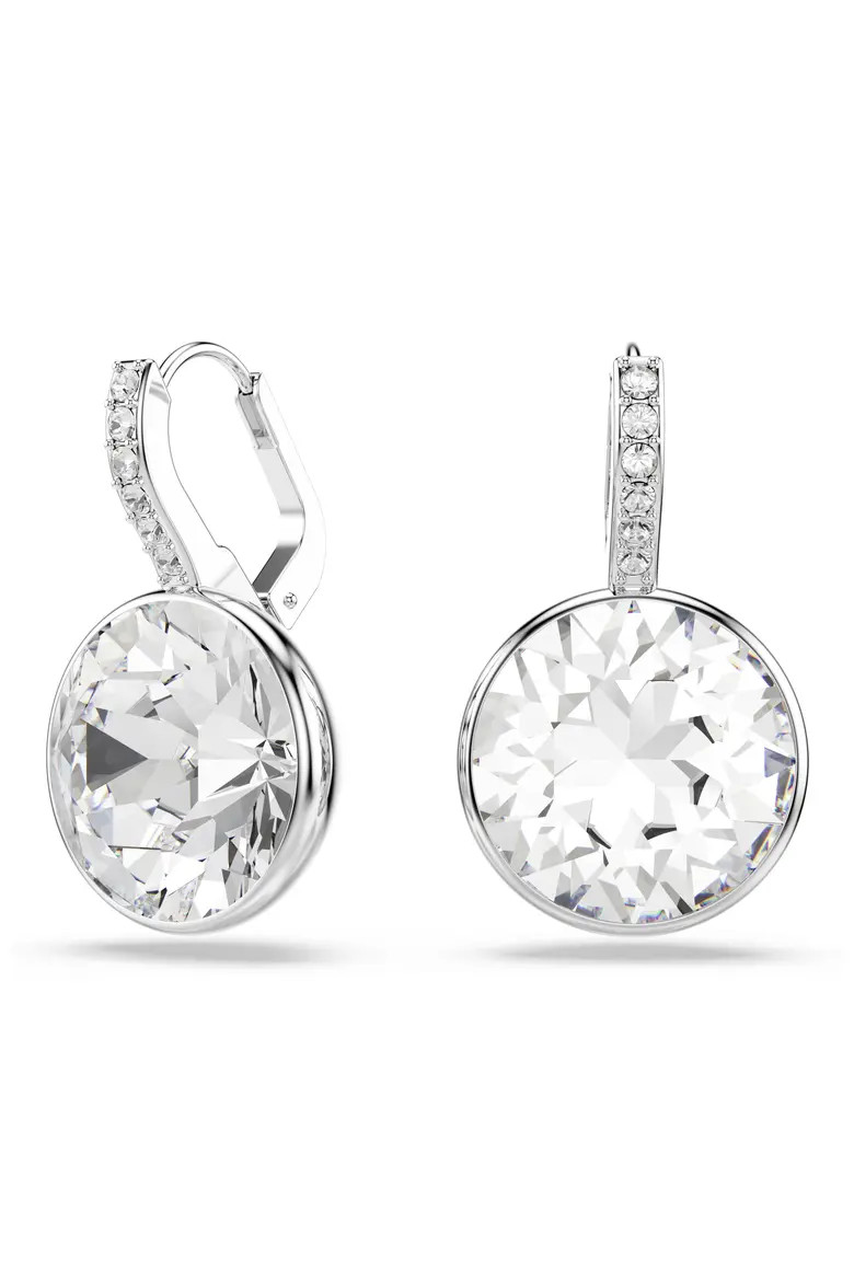 Swarovski Millenia Round Crystal Drop Earrings in Rhodium at Nordstrom | Nordstrom