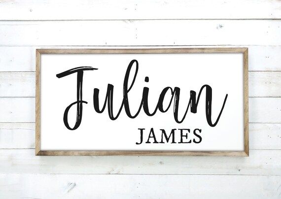 Kids Name Sign Framed Name Sign for Nursery Girl Name Sign - Etsy | Etsy (US)