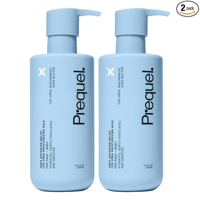 Prequel Skin Urea Advanced Relief Moisturizing Milk, 10% Urea Lotion for Face and Body, Unscented... | Amazon (US)