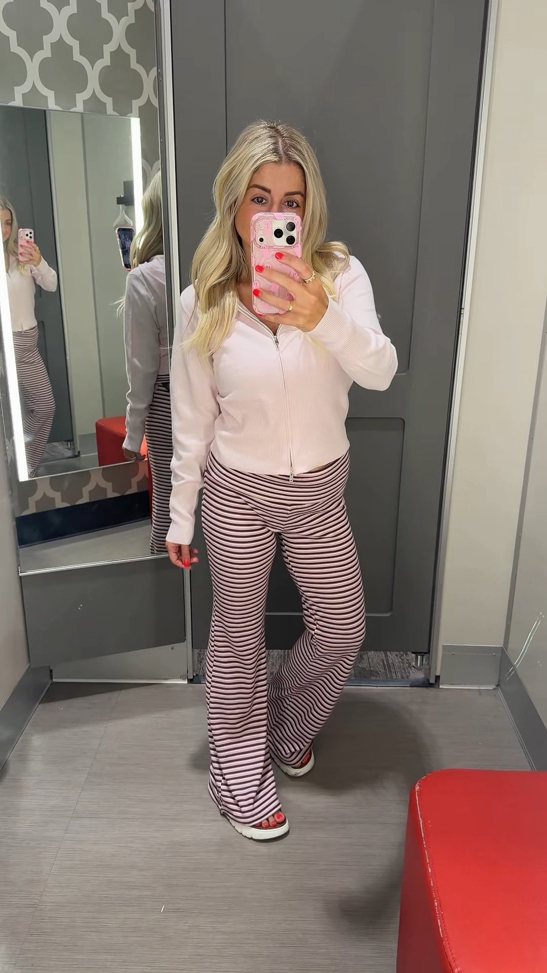 New fall outfit at @Target 
Size xs 
Sandals tts 
Waffle knit