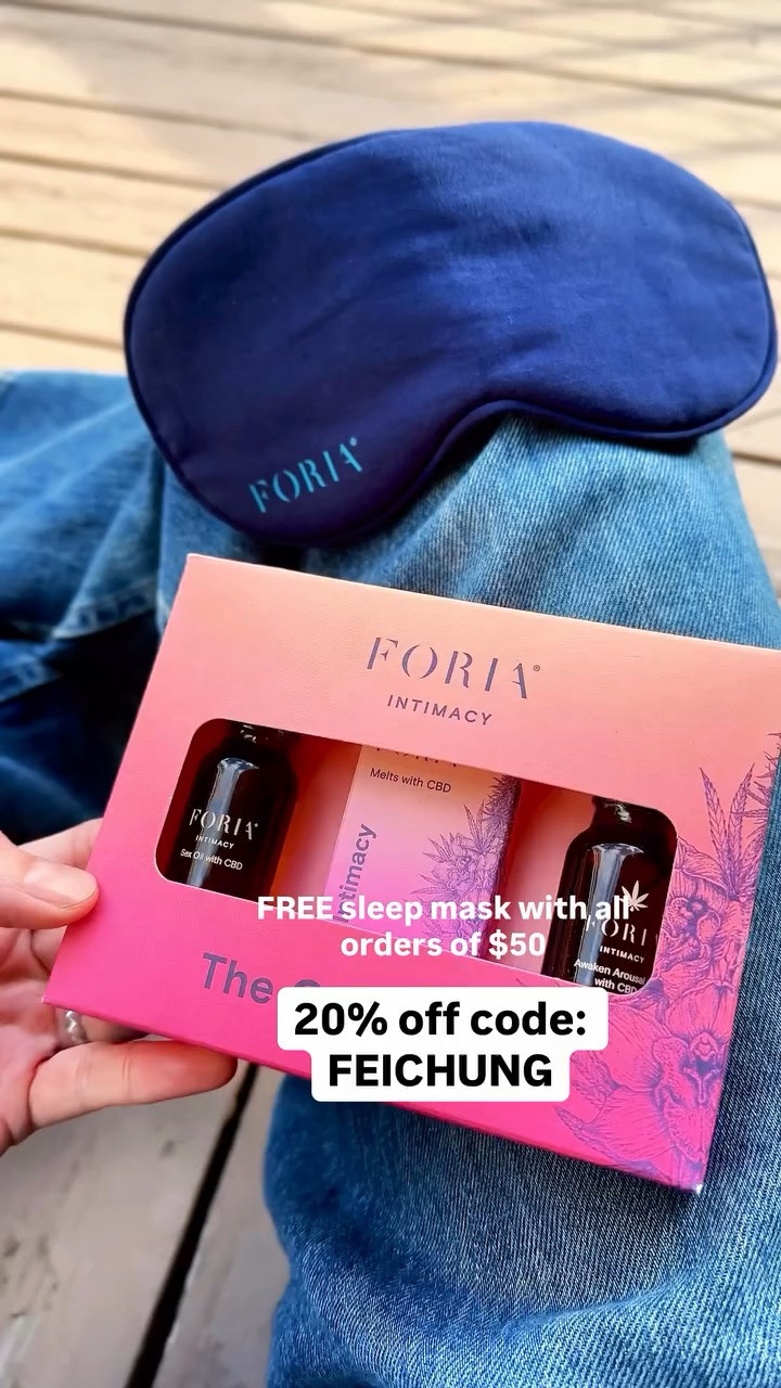 Curious about @foriawellness CBD in the bedroom? The Quickie Kit includes three mini best-sellers so you can try it out without the guesswork. Perfect for couples traveling, too! 

They also have CBD wellness supplements and body oils that I generally use in my routine and definitely recommend. 💗

All of the ingredients are 100% plant-based, organic, & pesticide-free - no synthetics.

FREE sleep mask with all orders of $50+ for Memorial Day Weekend (5/19-5/26)

💓20% off discount code: FEICHUNG

💓Link in my bio to find my recommendations or go their official websites to find out more:

https://www.foriawellness.com/FEICHUNG

#foriawellness #Intimacy #wellness #cbd #intimacytip

#LTKTravel #LTKmomlife #LTKMens