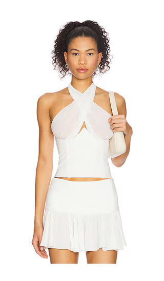 Camila Coelho Luzina Top in Ivory. - size XS | Revolve Clothing (Global)