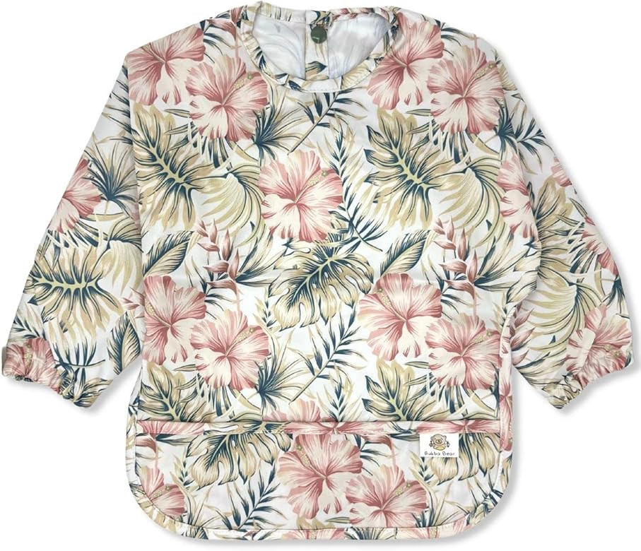 Bubba Bear Baby Bib with Sleeves, Long Sleeve Toddler Feeding Apron Bibs for Eating & Lead Weanin... | Amazon (US)