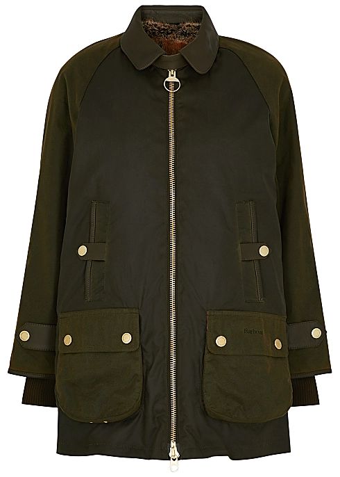 Norwood dark olive waxed cotton jacket | Harvey Nichols (Global)