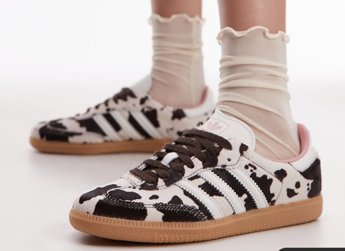 The it sneaker for Fall !!!! #samba #trendy #cowprint 

#LTKShoeCrush