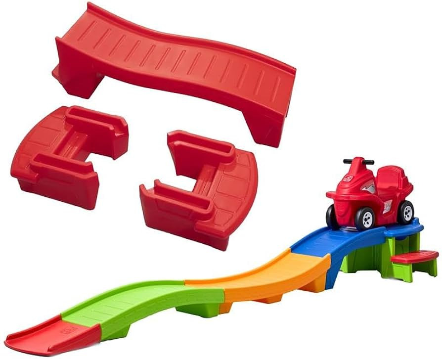 Step2 Up & Down Roller Coaster Rapid Ride & Hide with Farther & Faster Track Expansion Pack | Ext... | Amazon (US)