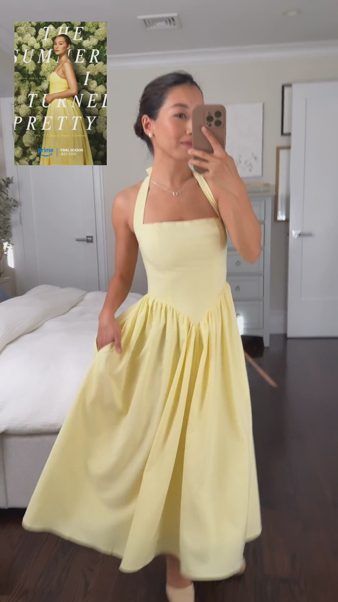 Borrowed from a friend for a TSITP look and got lots of Q on this dress!

I am in size XS. flattering dip waist bodice and comes in lots of colors for fall too. Wore Nippies under 

Material does wrinkle so you will def need to steam this before wearing. It's chiffon like and is lightweight and flowy, lined with pockets. 

Castaner wedges sz 5 

yellow dress, vacation midi dress, amazon , petite friendly  

 

#LTKParties #LTKFindsUnder100 #LTKPetite