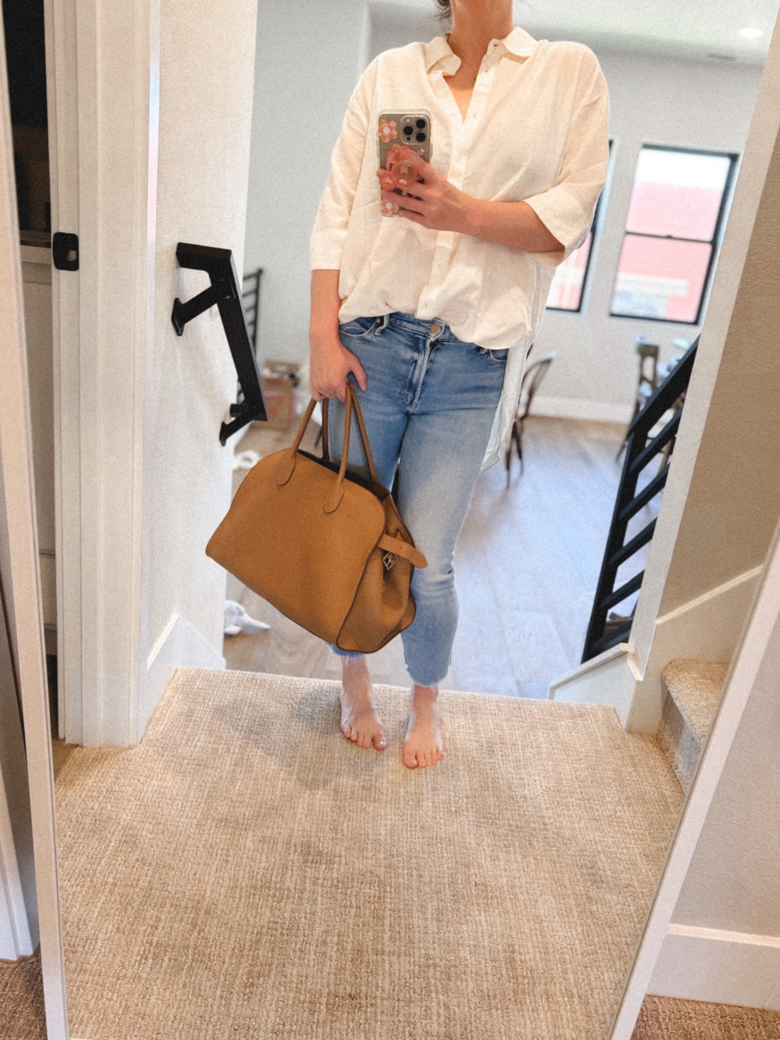 If I could go to work barefoot I would. #workstyle #workbag Fashionphile esthetician 

#LTKmorningroutine #LTKOver40 #LTKHome