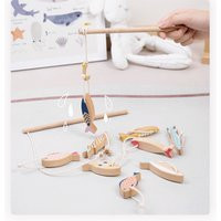 Montessori Fishing Toy Set-Natural Wooden Game For Kids-Wooden Pole & Fish Baby - Magic Keepsake Gift Toddler | Etsy (US)