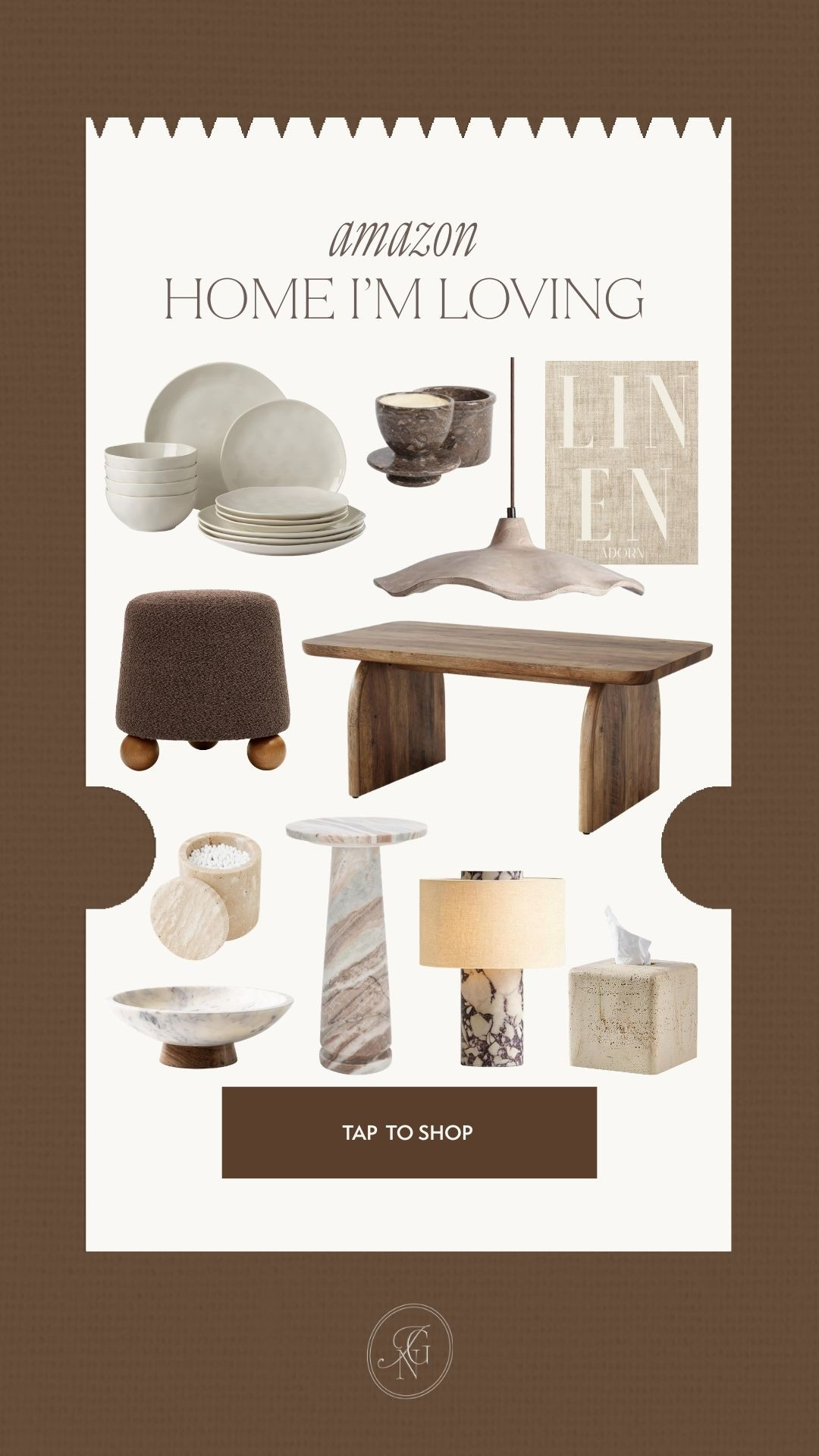 Amazon home finds I'm loving right now. ✨ Neutral modern decor, marble accents, wood furniture, linen wall art and cozy organic pieces perfect for living room styling and elevated everyday home decor. 

 #LTKHome