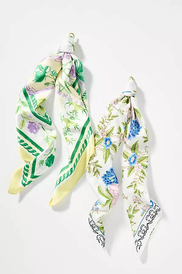 Gardenia Floral Hair Scarf | Anthropologie (US)
