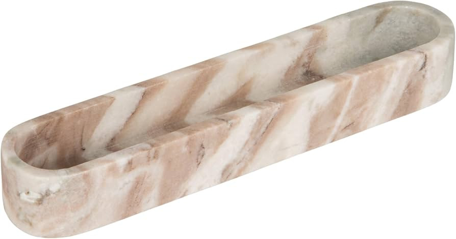 Creative Co-Op Brown Marble Oval Dish | Amazon (US)
