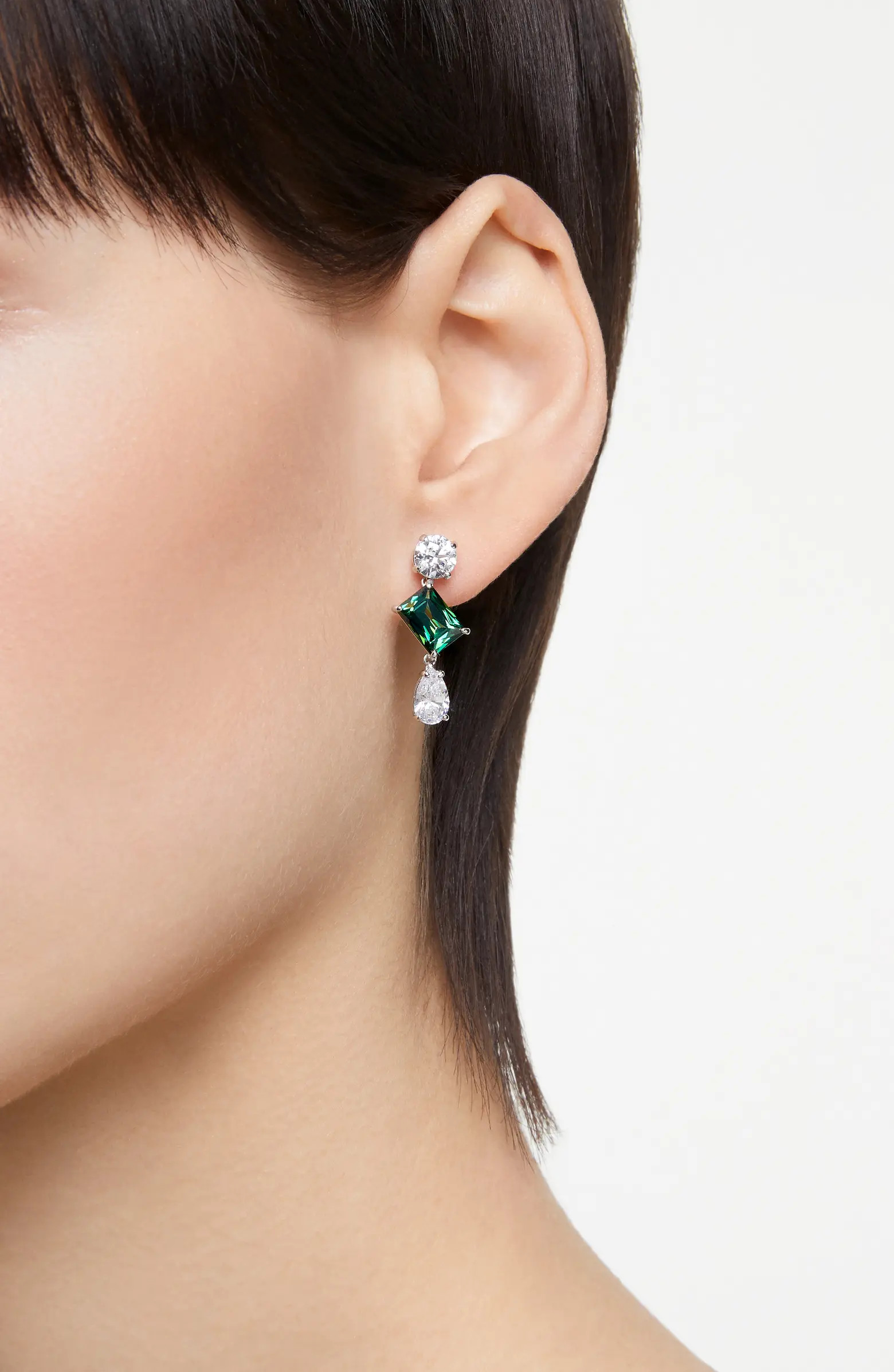 Swarovski Mesmera Mixed Cut Drop Earrings | Nordstrom | Nordstrom