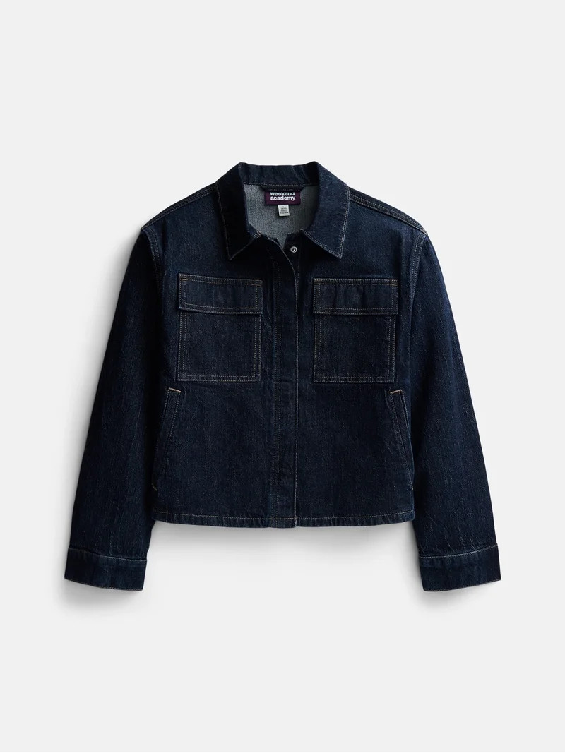 Weekend Academy Girls Denim Jacket, Sizes 4-18 | Walmart (US)