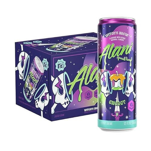 Alani Witch's Brew Energy Drink, 12-Pack (12oz Cans) – Zero Sugar, 15 Calories, Natural Flavors, Refreshing & Energizing | Amazon (US)