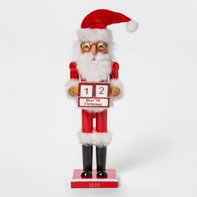 14.5" x 3.7" Countdown Santa Claus Nutcracker - Wondershop™ | Target