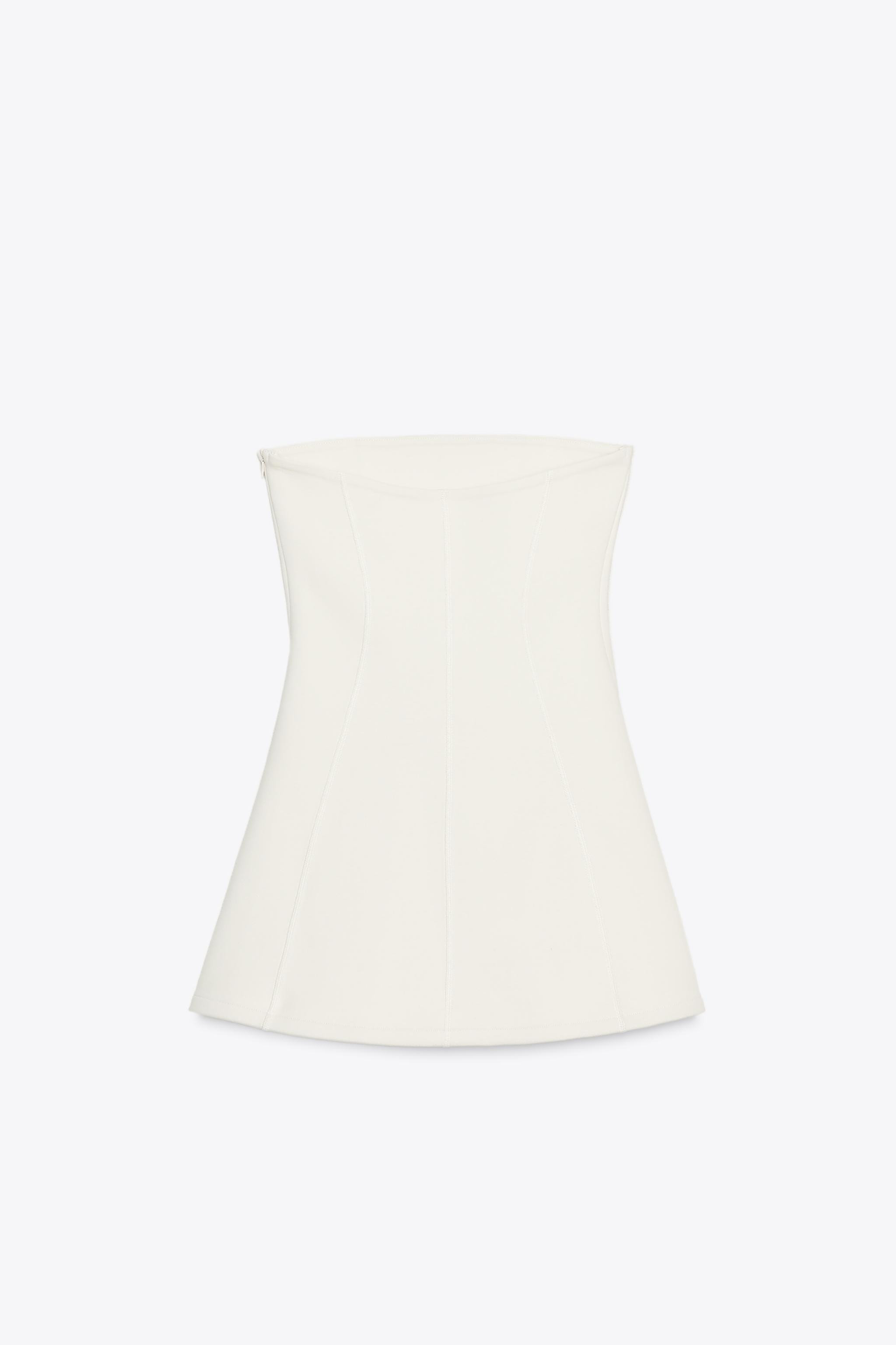 INTERLOCK STRAPLESS DRESS | Zara US