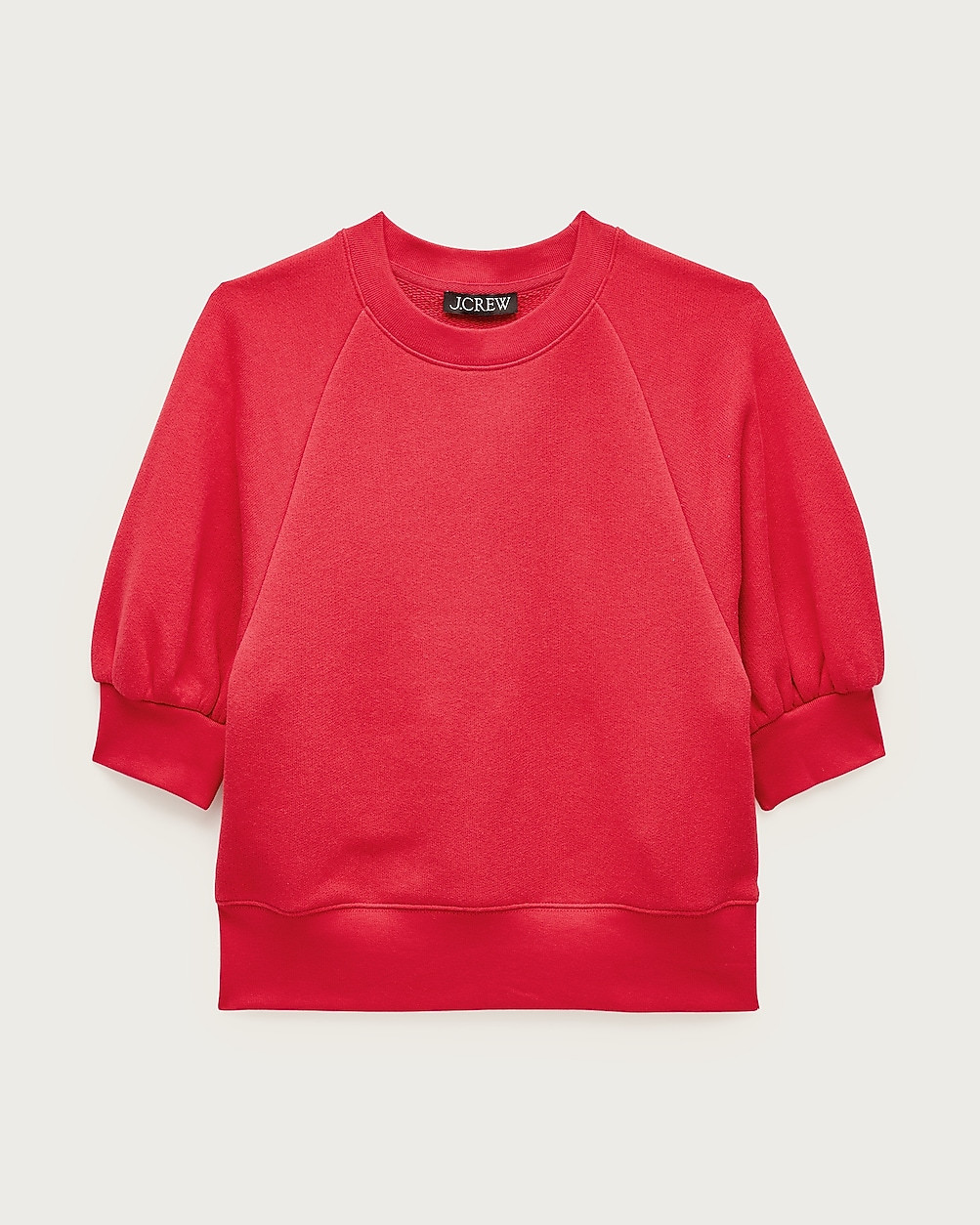 Heritage terry puff-sleeve sweatshirt | J. Crew US