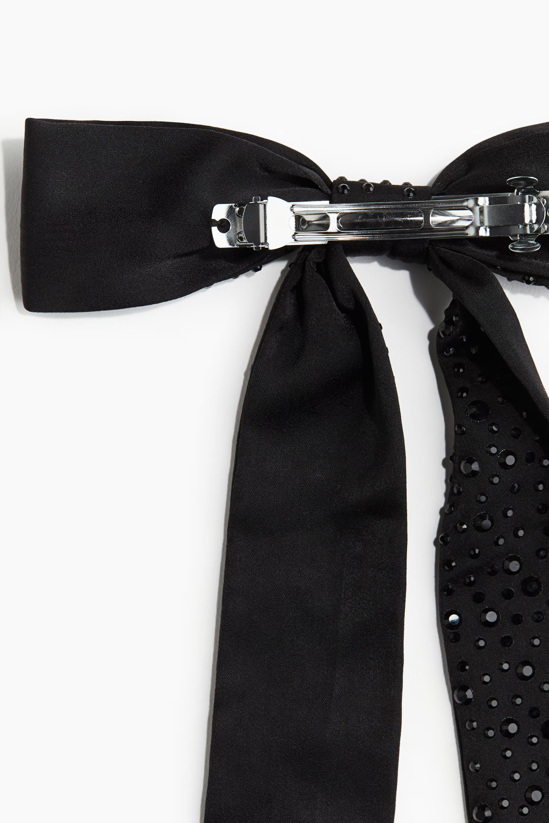 Embellished satin bow hair clip | H&M (UK, MY, IN, SG, PH, TW, HK)