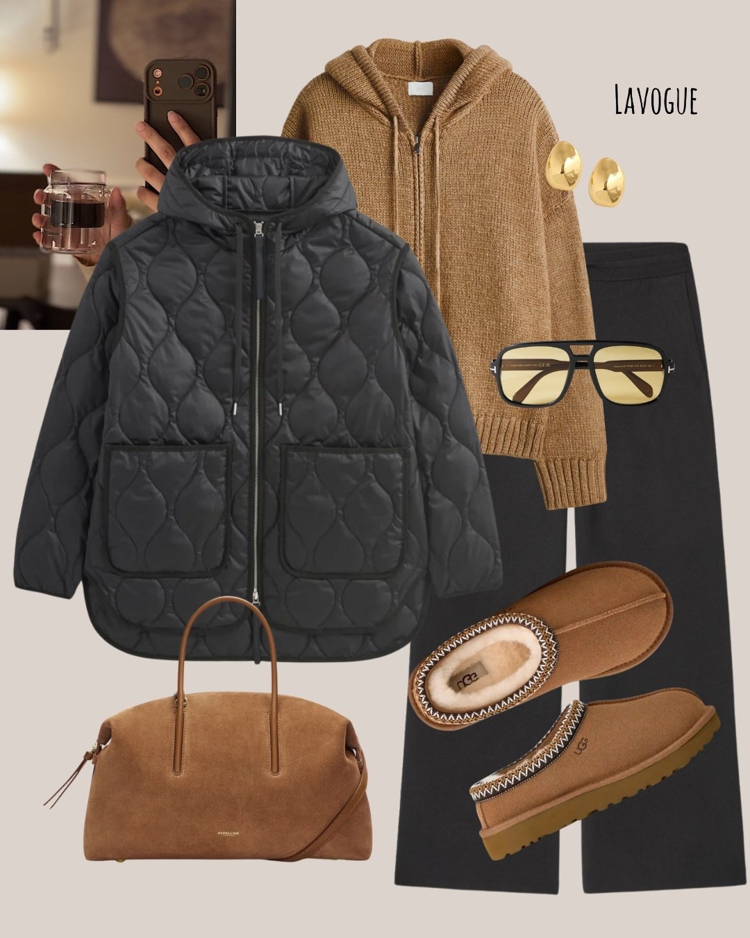 Today’s look is all about elevated comfort! I threw on this black quilted jacket over a tan knit zip-up for the perfect mix of texture and warmth. Paired it with soft black lounge pants to keep things comfy but still put-together.
Finished the outfit with my tan Uggs (the coziest!) and a matching tan suede bag to tie all the warm tones together. Such an easy go-to look for errands, travel days, or a casual weekend out.

Everything linked below. 

#LTKHoliday #LTKFindsUnder100 #LTKSeasonal