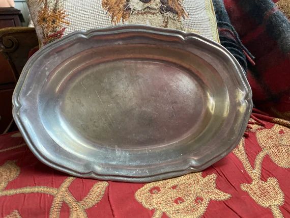 French Country Provence Pewter Wilton Oval Platter Tray | Etsy | Etsy (US)