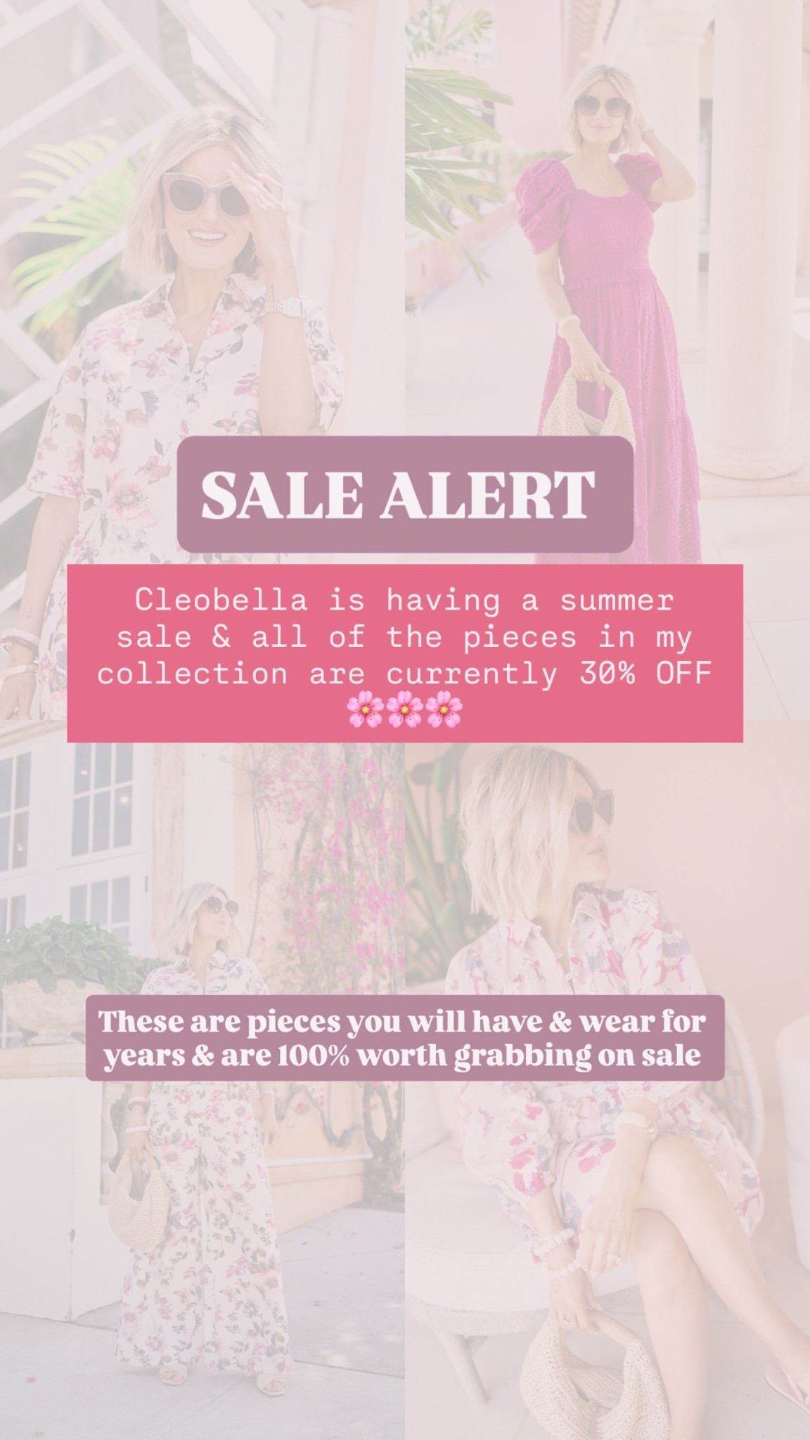 All the pieces in my Cleobella collection are 30% off during their summer sale!! 

Loverly grey, summer finds, sale alert

#LTKU #LTKootd #LTKSaleAlert