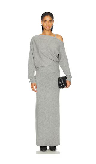 Holly Knit Dress in Grey | Revolve Clothing (Global)