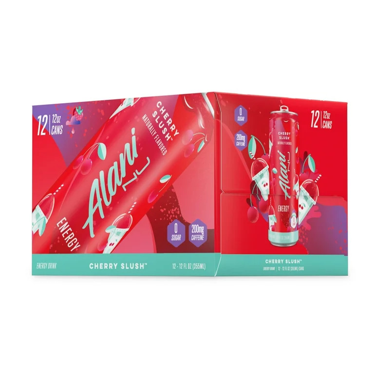 Alani Nu Sugar-Free Energy Drink, Cherry Slush, 12 oz Cans (Pack of 12) | Walmart (US)