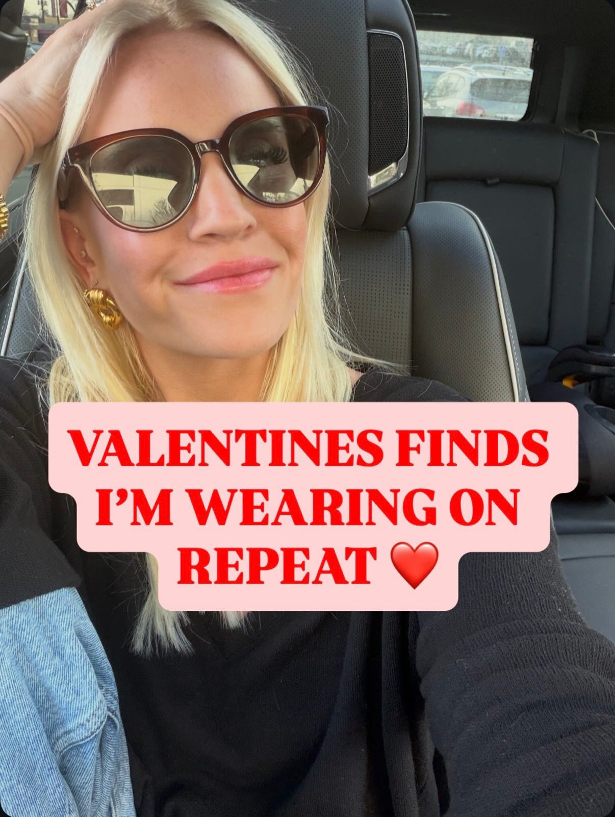 Comment SHOP and I’ll send links! valentines find that I’m wearing on repeat! By far the cutest holiday in my opinion 😍